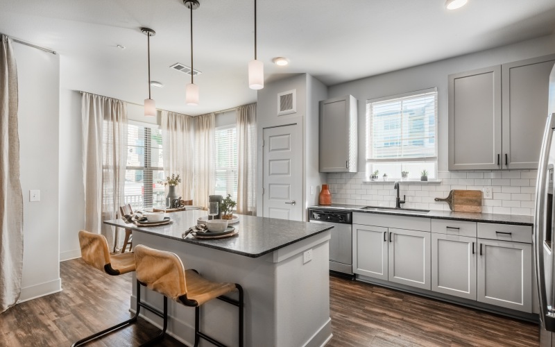 Kitchen with decor